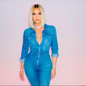 Super Cute and Sexy Denim Jumpsuit